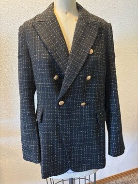 Minaself sleek tweed blazer